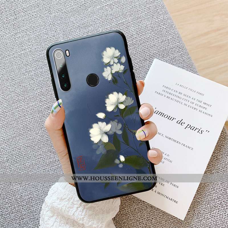 Coque Xiaomi Redmi Note 8t Personnalité Créatif Étui Protection Téléphone Portable Gaufrage Rouge Bl