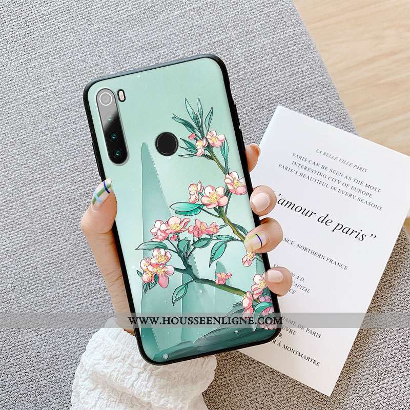 Coque Xiaomi Redmi Note 8t Personnalité Créatif Étui Protection Téléphone Portable Gaufrage Rouge Bl