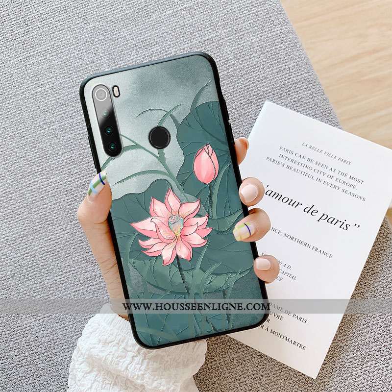 Coque Xiaomi Redmi Note 8t Personnalité Créatif Étui Protection Téléphone Portable Gaufrage Rouge Bl