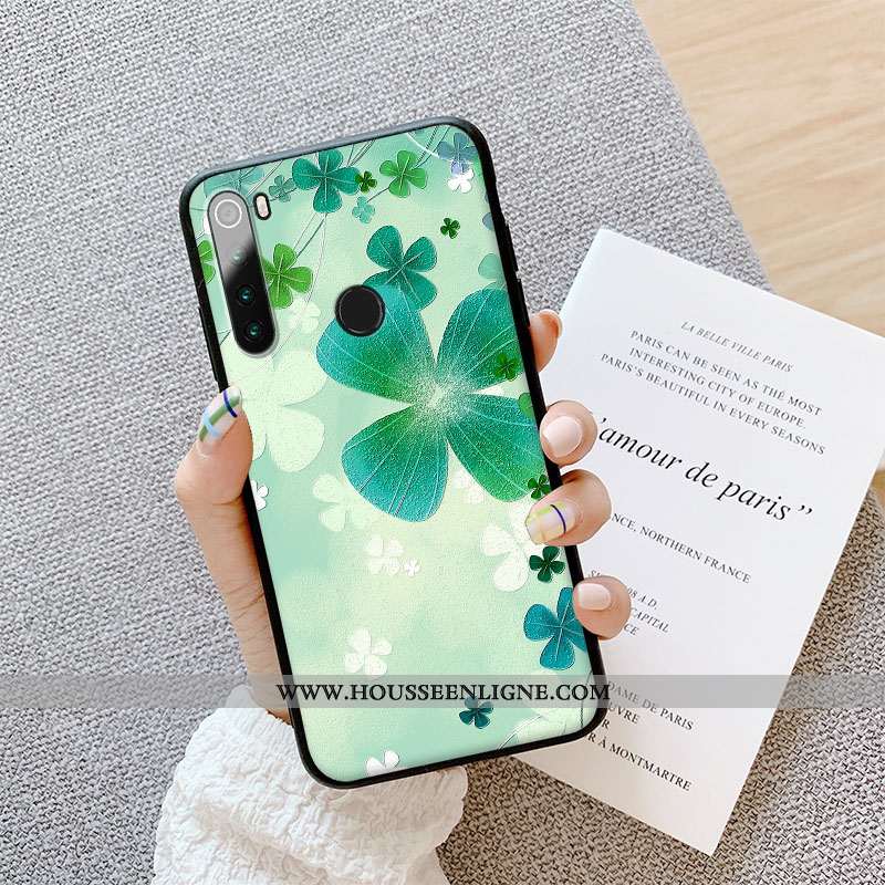 Coque Xiaomi Redmi Note 8t Personnalité Créatif Étui Protection Téléphone Portable Gaufrage Rouge Bl
