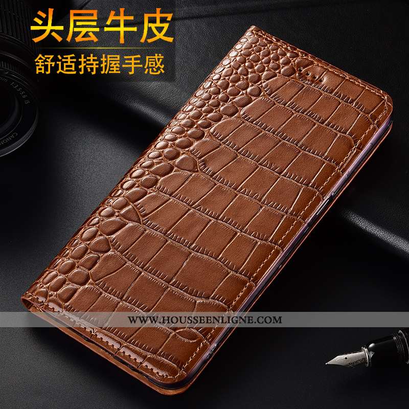 Coque Xiaomi Redmi Note 8t Protection Cuir Véritable Rouge Téléphone Portable Petit Étui Tout Compri