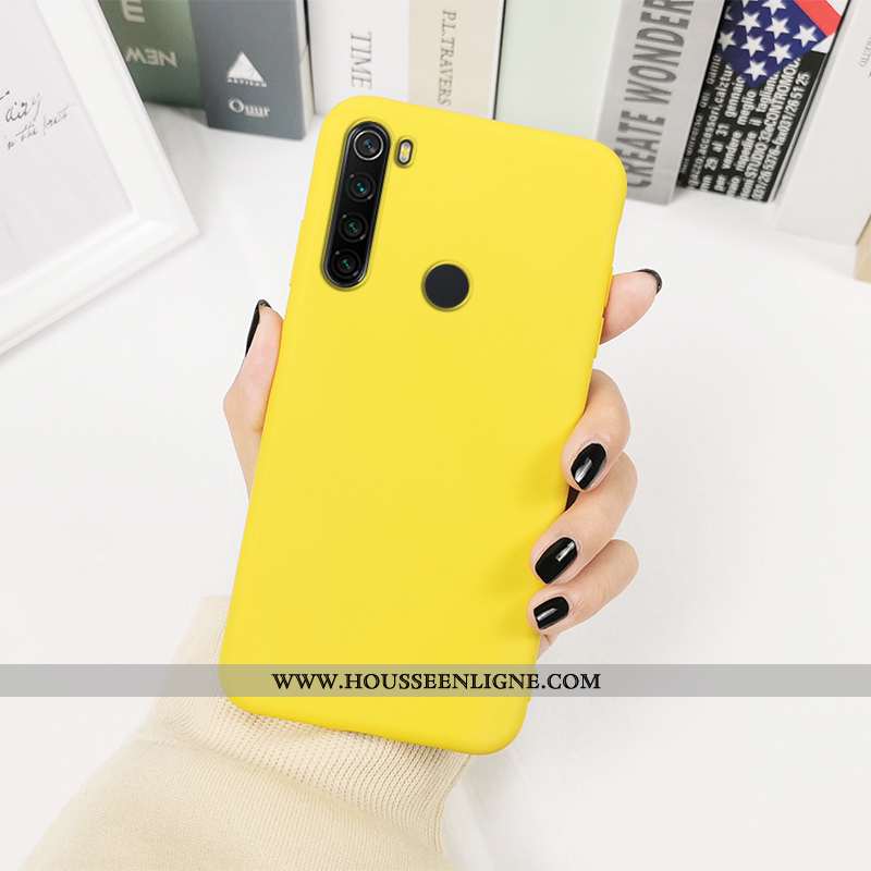 Coque Xiaomi Redmi Note 8t Protection Personnalité Couleurs De Bonbon Téléphone Portable Couleur Uni
