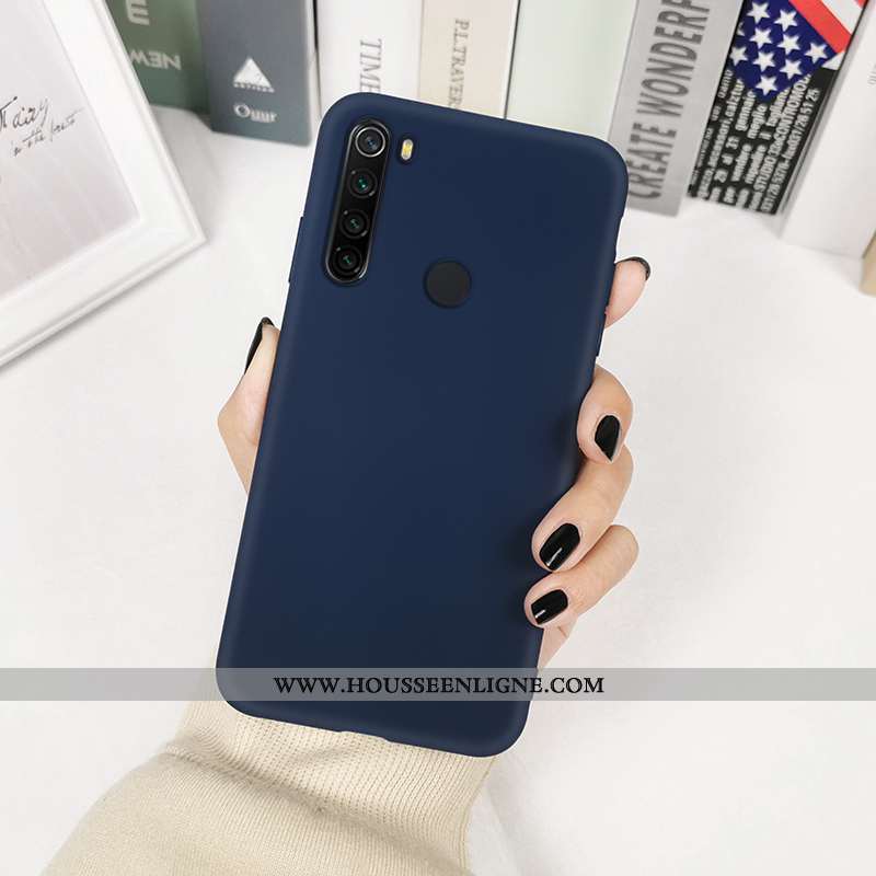 Coque Xiaomi Redmi Note 8t Protection Personnalité Couleurs De Bonbon Téléphone Portable Couleur Uni