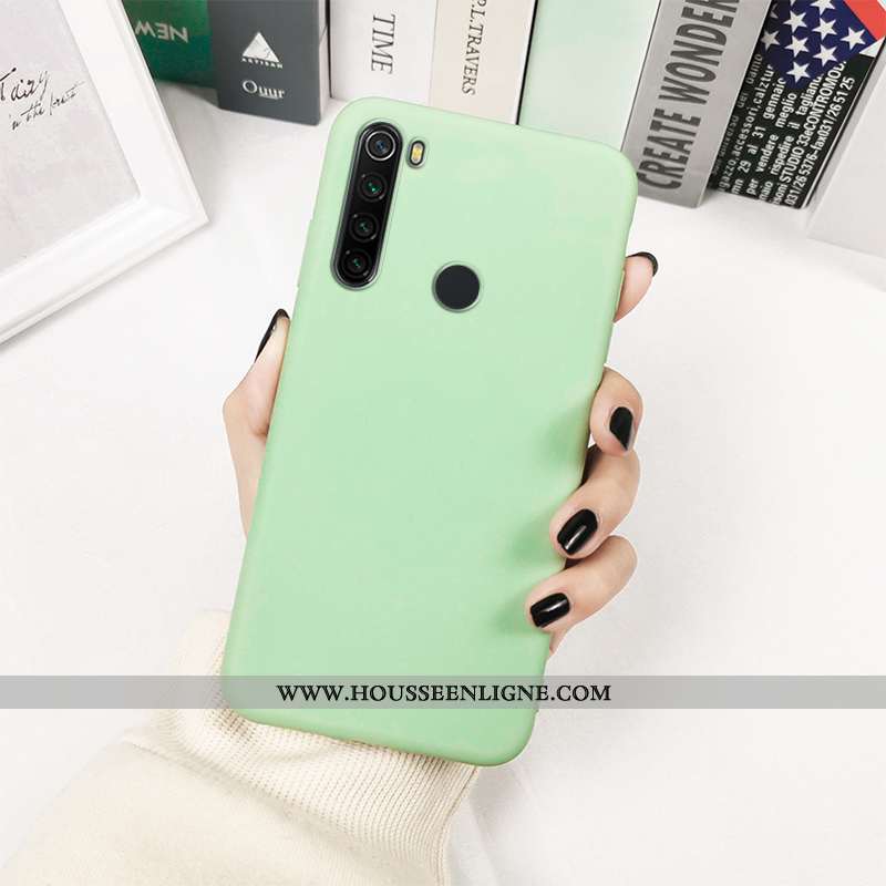 Coque Xiaomi Redmi Note 8t Protection Personnalité Couleurs De Bonbon Téléphone Portable Couleur Uni