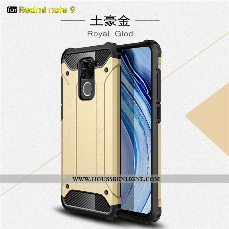Coque Xiaomi Redmi Note 9 Personnalité Créatif Rouge Magnétisme Protection Difficile Étui Noir