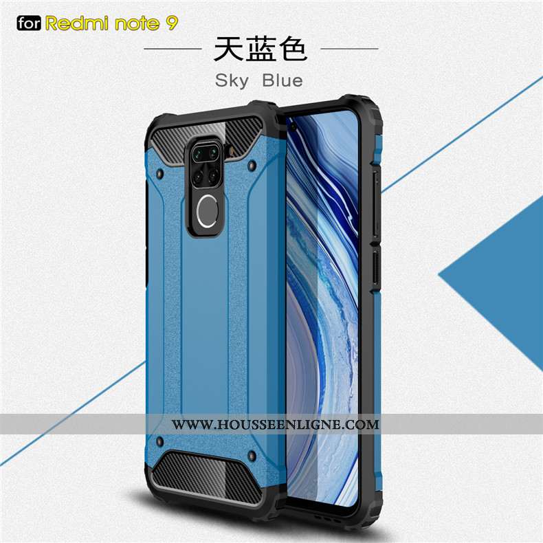 Coque Xiaomi Redmi Note 9 Personnalité Créatif Rouge Magnétisme Protection Difficile Étui Noir