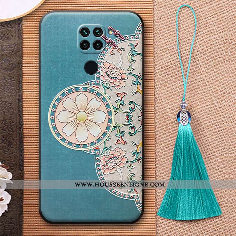 Coque Xiaomi Redmi Note 9 Personnalité Tendance À Franges Petit Fluide Doux Rouge Rose