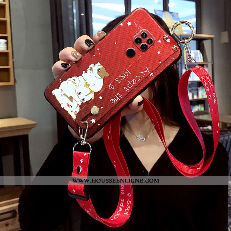 Coque Xiaomi Redmi Note 9 Pro Fluide Doux Silicone Étui Tout Compris Ornements Suspendus Incassable 