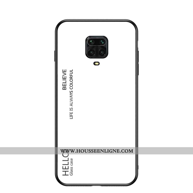 Coque Xiaomi Redmi Note 9 Pro Tendance Protection Tout Compris Dégradé Verre Net Rouge Étui