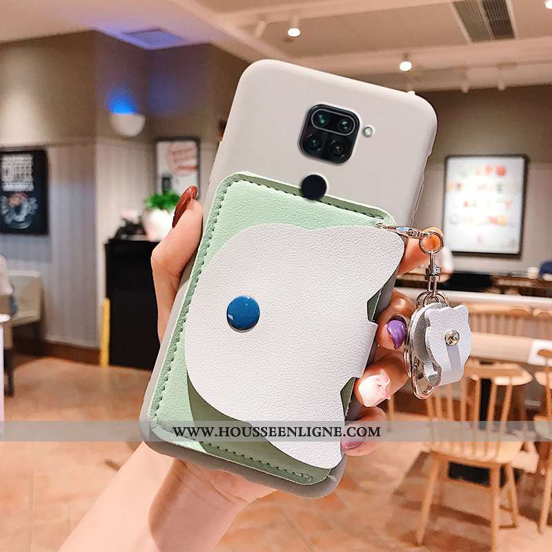 Coque Xiaomi Redmi Note 9 Protection Créatif Incassable Tout Compris Rouge Rose Portefeuille