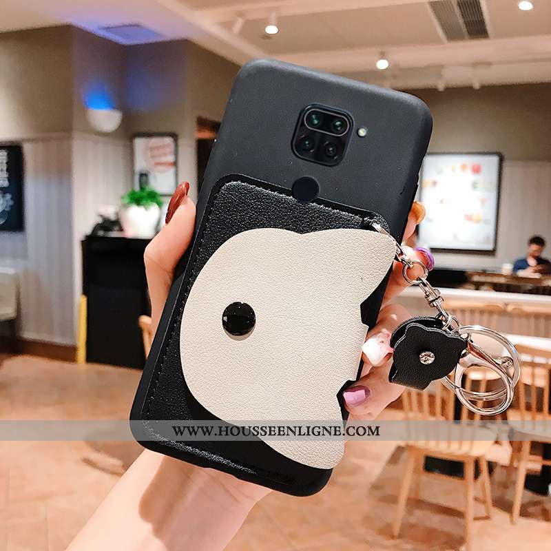 Coque Xiaomi Redmi Note 9 Protection Créatif Incassable Tout Compris Rouge Rose Portefeuille