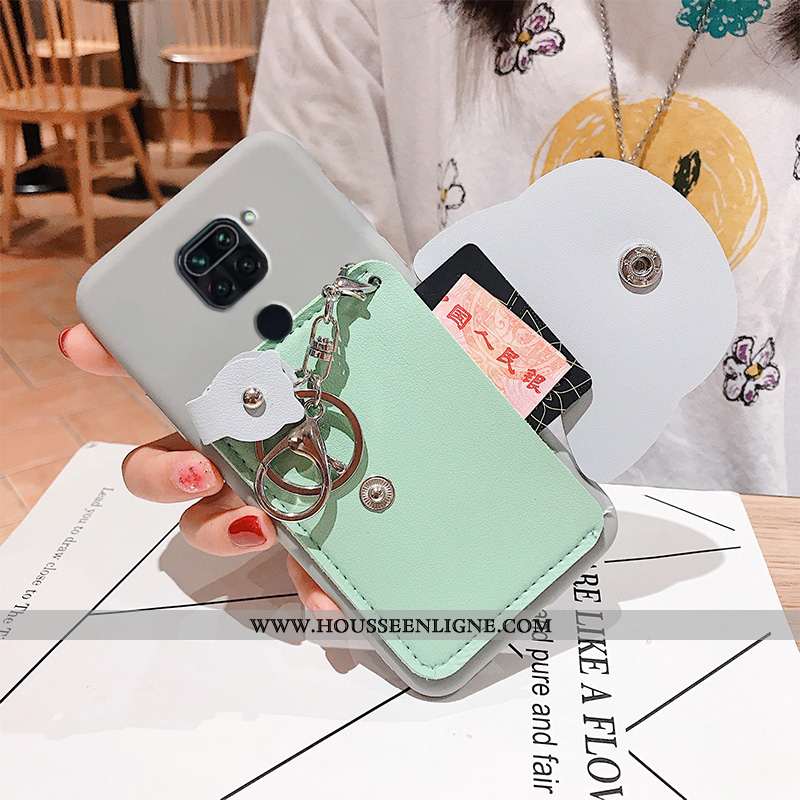 Coque Xiaomi Redmi Note 9 Protection Créatif Incassable Tout Compris Rouge Rose Portefeuille