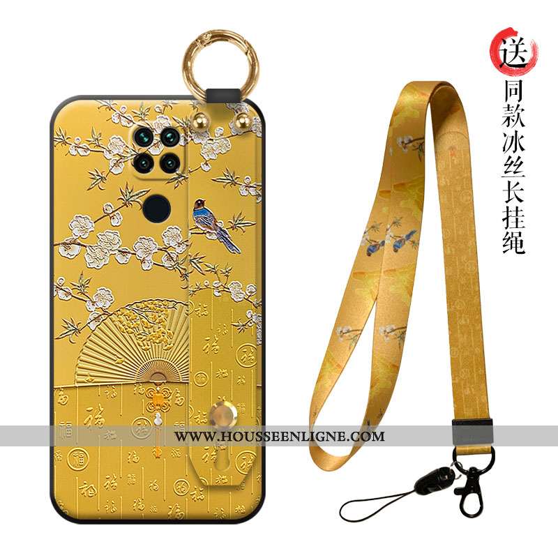 Coque Xiaomi Redmi Note 9 Tendance Légère Ornements Suspendus Ultra Rouge Téléphone Portable