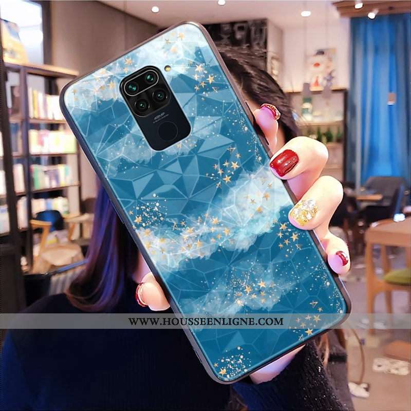 Coque Xiaomi Redmi Note 9 Tendance Modèle Fleurie Net Rouge Petit Losange Rouge Téléphone Portable R
