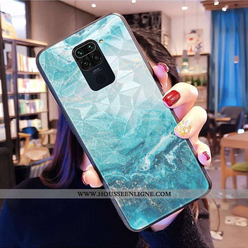 Coque Xiaomi Redmi Note 9 Tendance Modèle Fleurie Net Rouge Petit Losange Rouge Téléphone Portable R