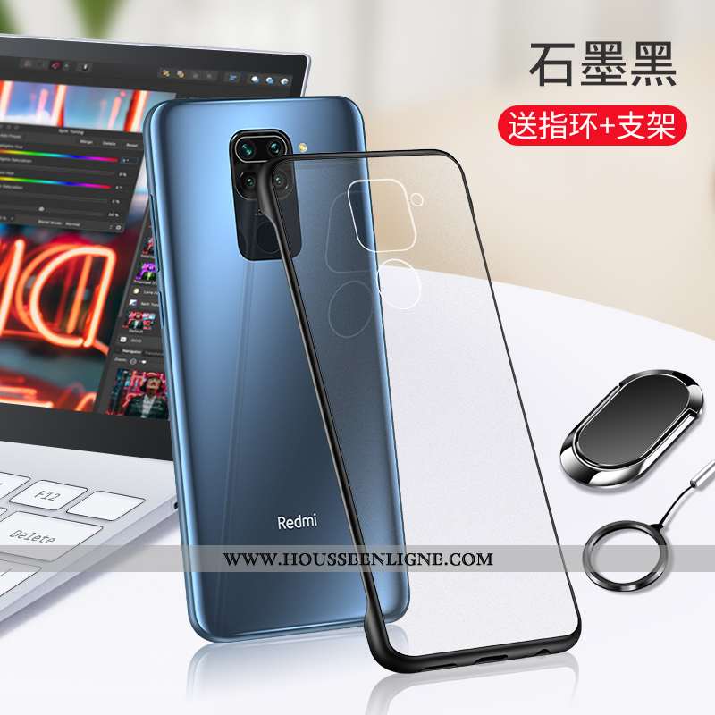 Coque Xiaomi Redmi Note 9 Transparent Personnalité Étui Petit Tout Compris Incassable Noir