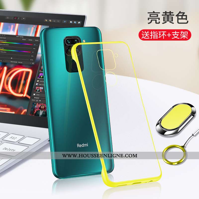Coque Xiaomi Redmi Note 9 Transparent Personnalité Étui Petit Tout Compris Incassable Noir