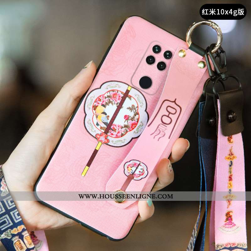 Coque Xiaomi Redmi Note 9 Vintage Ultra Petit Protection Téléphone Portable Créatif Incassable Rouge