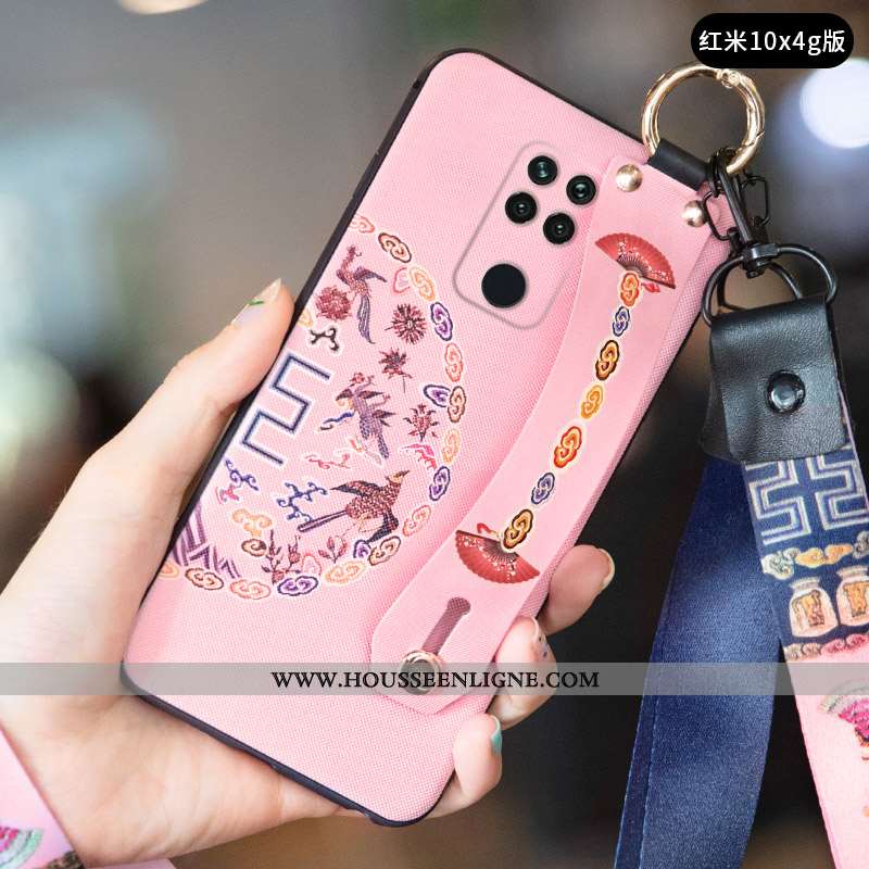 Coque Xiaomi Redmi Note 9 Vintage Ultra Petit Protection Téléphone Portable Créatif Incassable Rouge