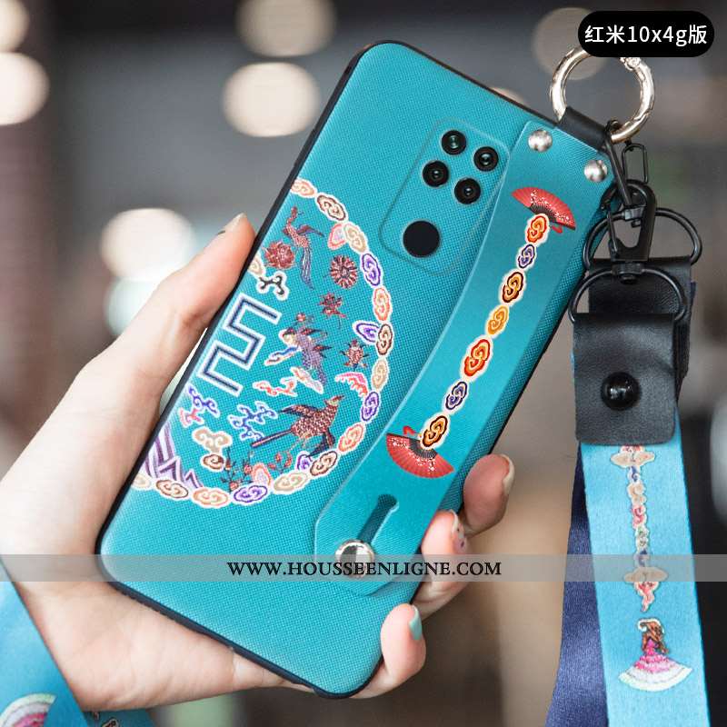 Coque Xiaomi Redmi Note 9 Vintage Ultra Petit Protection Téléphone Portable Créatif Incassable Rouge
