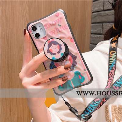 Coque iPhone 11 Charmant Tendance Étui Dimensionnel Personnalité Rose