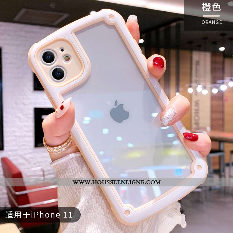 Coque iPhone 11 Charmant Ultra Fluide Doux Rose Silicone Mignonne Vent