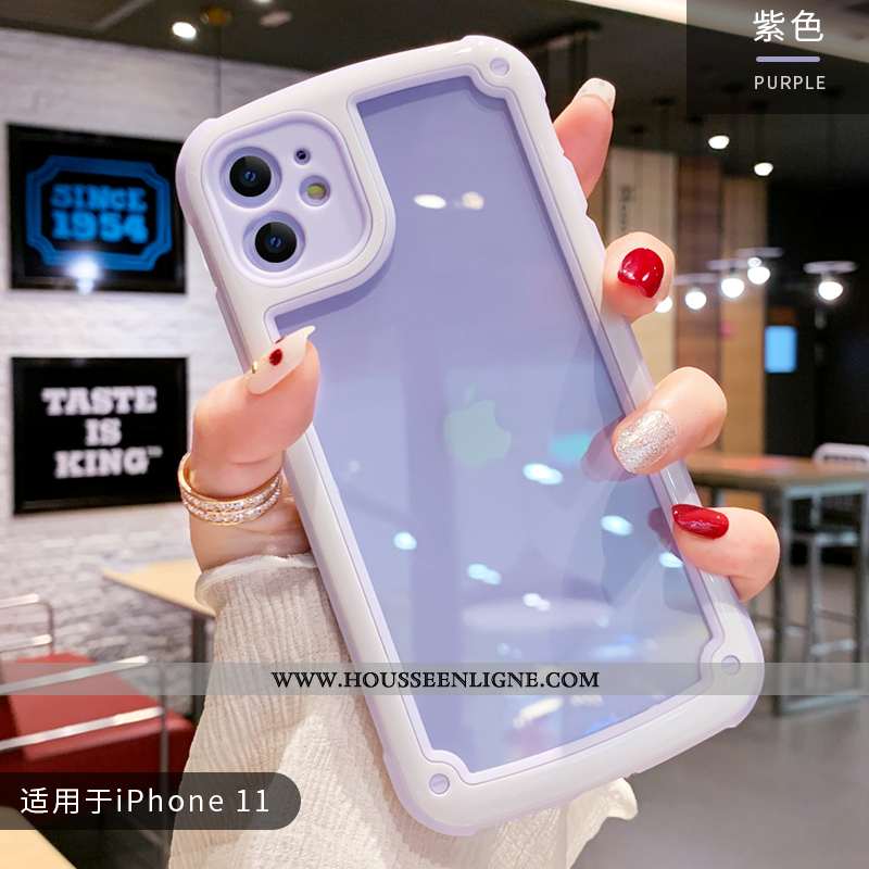 Coque iPhone 11 Charmant Ultra Fluide Doux Rose Silicone Mignonne Vent