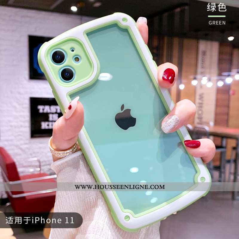 Coque iPhone 11 Charmant Ultra Fluide Doux Rose Silicone Mignonne Vent