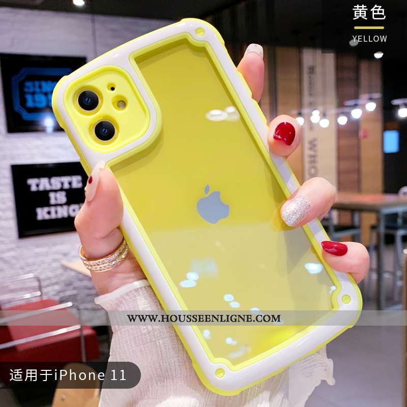 Coque iPhone 11 Charmant Ultra Fluide Doux Rose Silicone Mignonne Vent
