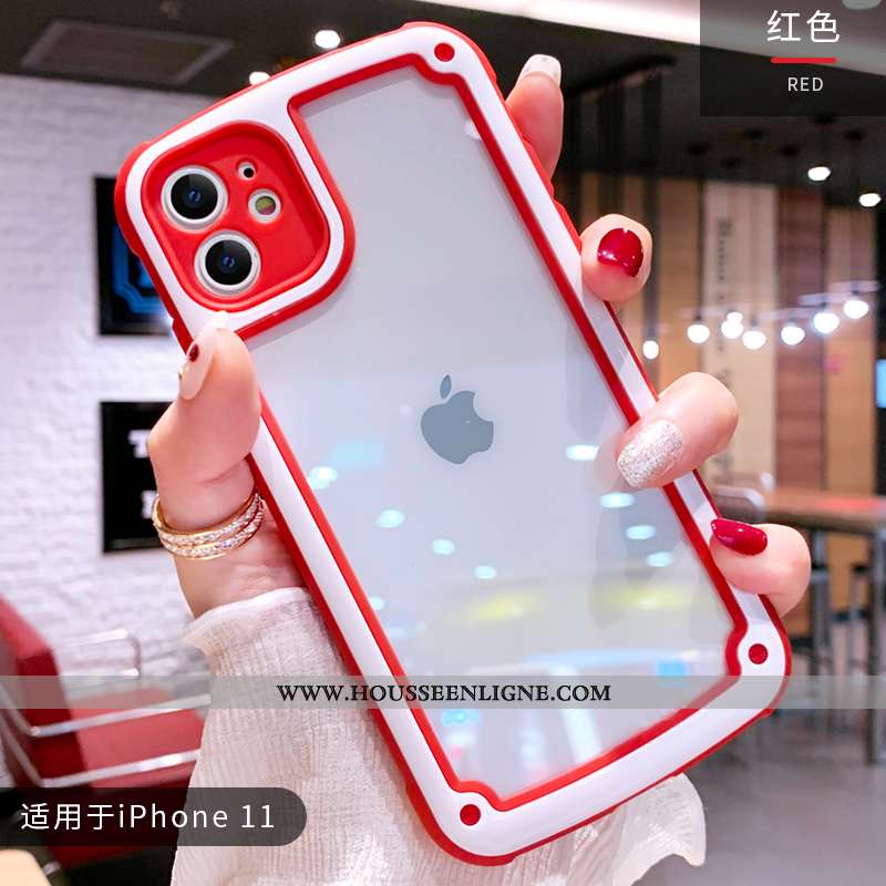 Coque iPhone 11 Charmant Ultra Fluide Doux Rose Silicone Mignonne Vent
