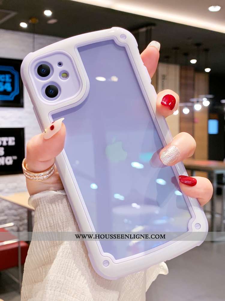 Coque iPhone 11 Charmant Ultra Fluide Doux Rose Silicone Mignonne Vent
