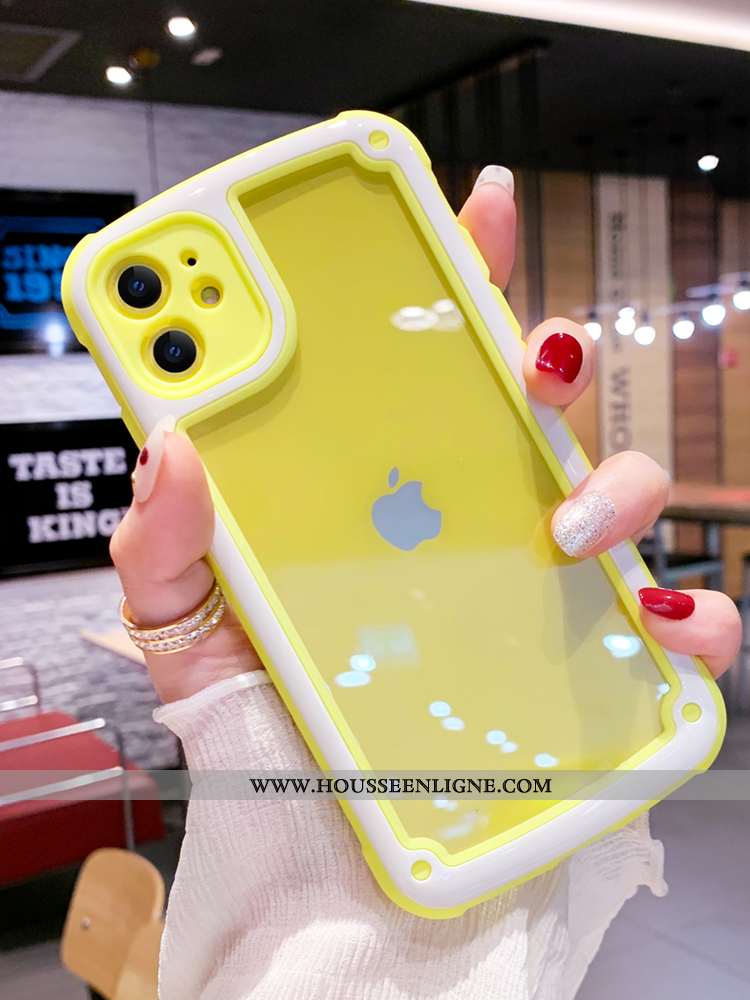 Coque iPhone 11 Charmant Ultra Fluide Doux Rose Silicone Mignonne Vent
