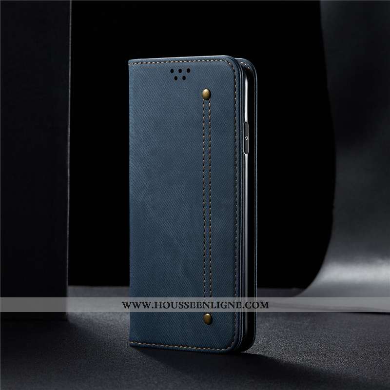 Coque iPhone 11 Modèle Fleurie Cuir Véritable Incassable Noir Luxe Étui