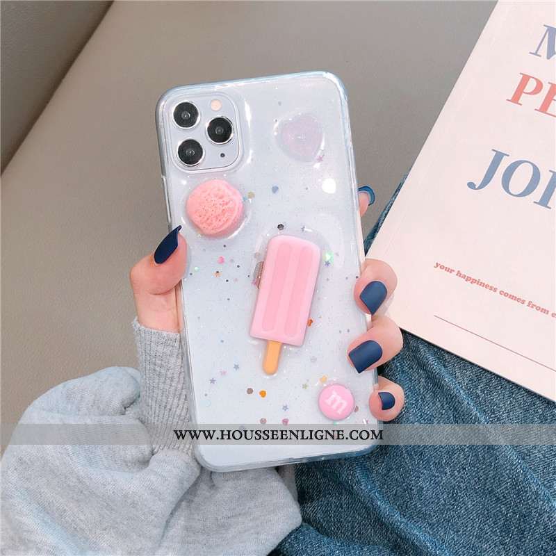 Coque iPhone 11 Pro Charmant Fluide Doux Silicone Personnalité Vert Incassable Verte
