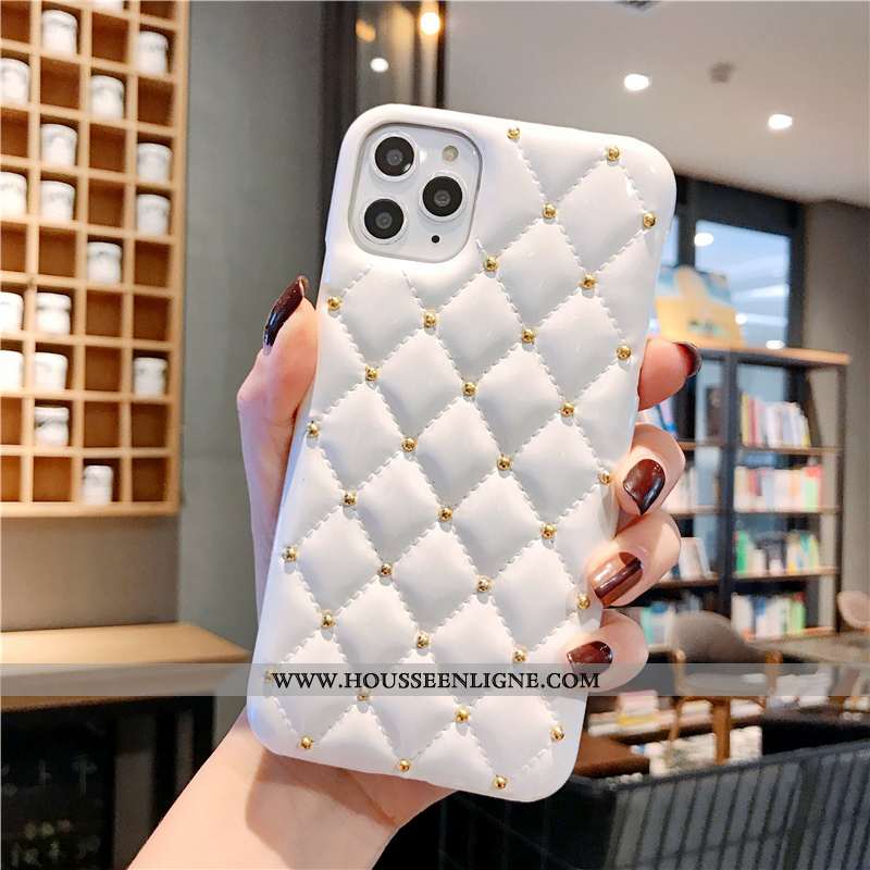 Coque iPhone 11 Pro Créatif Tendance Cuir Incassable Europe Net Rouge