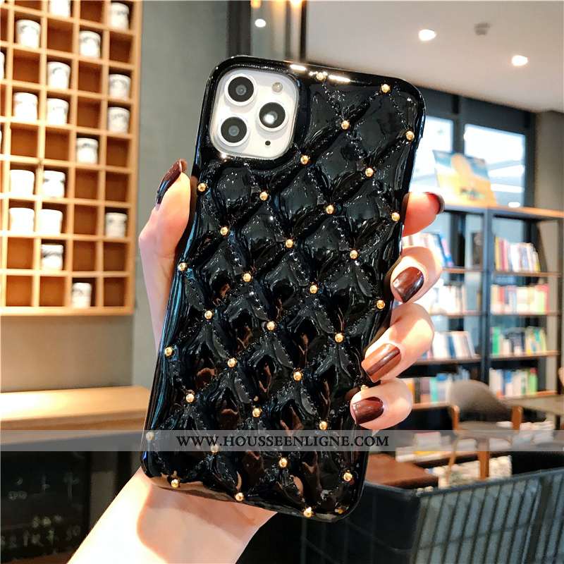 Coque iPhone 11 Pro Créatif Tendance Cuir Incassable Europe Net Rouge