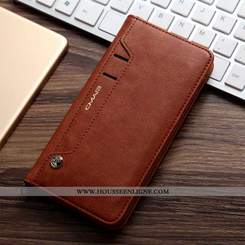 Coque iPhone 11 Pro Cuir Protection Bleu Téléphone Portable Incassable Étui