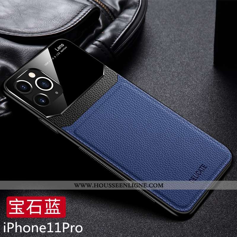 Coque iPhone 11 Pro Fluide Doux Mode Tendance Qualité Rouge Étui Noir