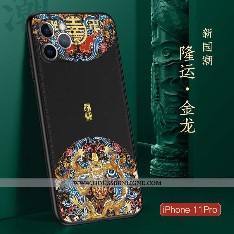 Coque iPhone 11 Pro Légère Fluide Doux Noir Ultra Protection Téléphone Portable Incassable