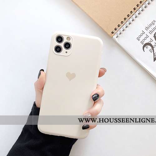 Coque iPhone 11 Pro Max Protection Personnalité Étui Charmant Ultra Silicone Légère Blanche