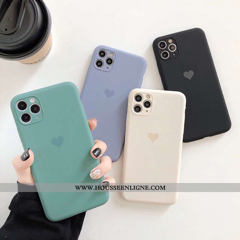 Coque iPhone 11 Pro Max Protection Personnalité Étui Charmant Ultra Silicone Légère Blanche