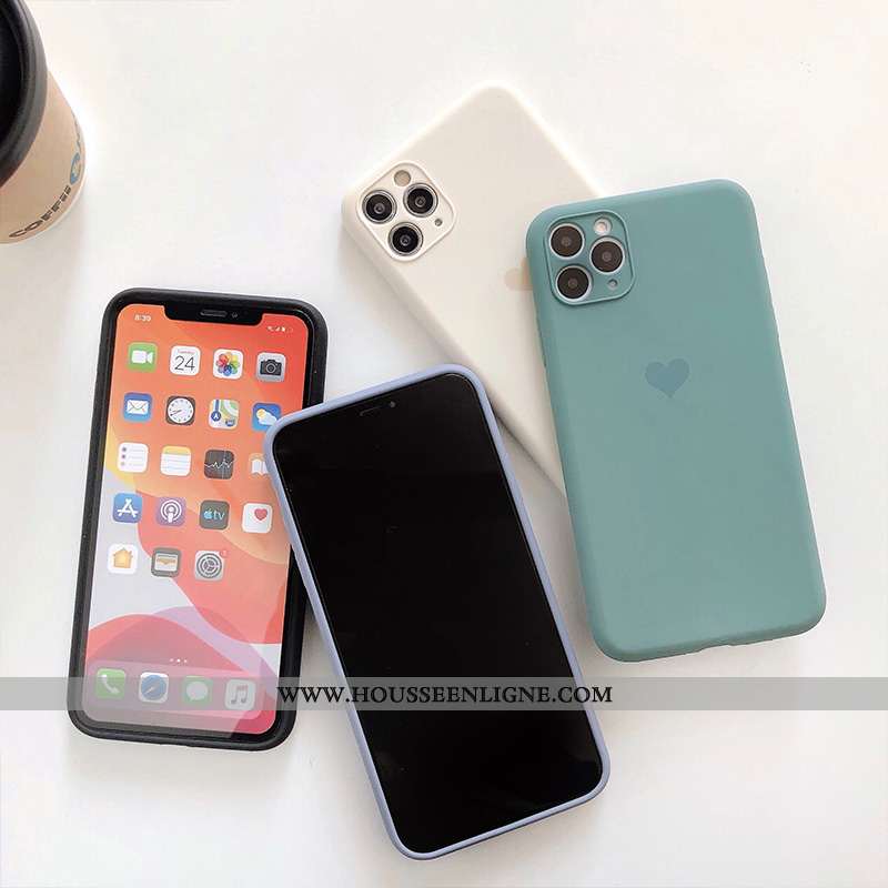 Coque iPhone 11 Pro Max Protection Personnalité Étui Charmant Ultra Silicone Légère Blanche