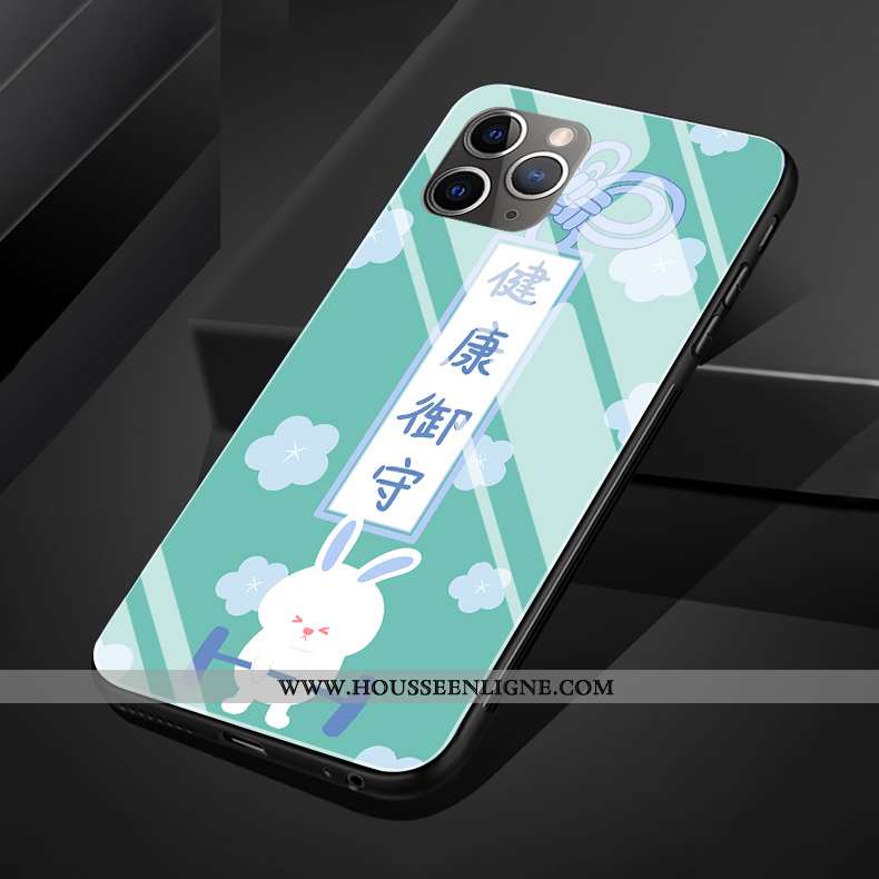 Coque iPhone 11 Pro Max Silicone Protection Téléphone Portable Jaune Verre