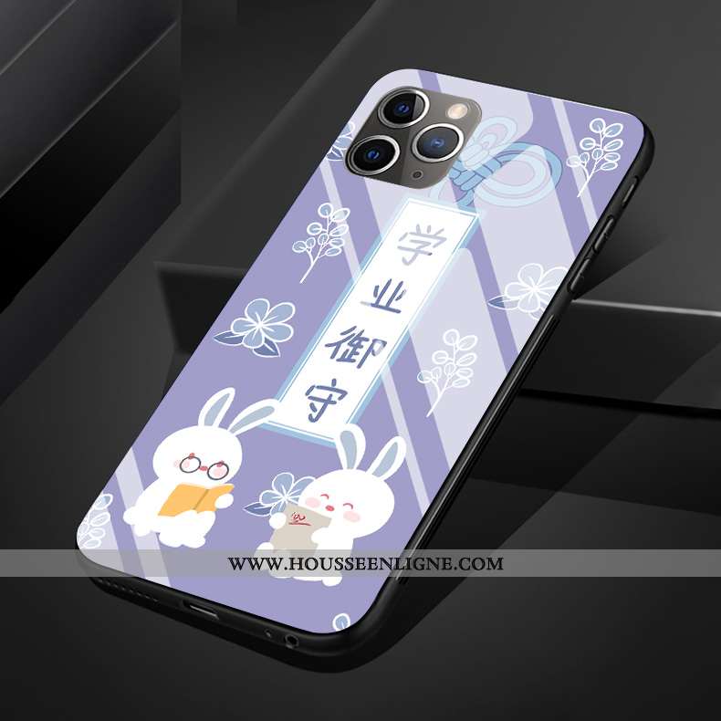 Coque iPhone 11 Pro Max Silicone Protection Téléphone Portable Jaune Verre