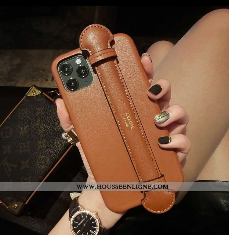 Coque iPhone 11 Pro Ornements Suspendus Tendance Noir Europe Luxe Incassable Célébrité