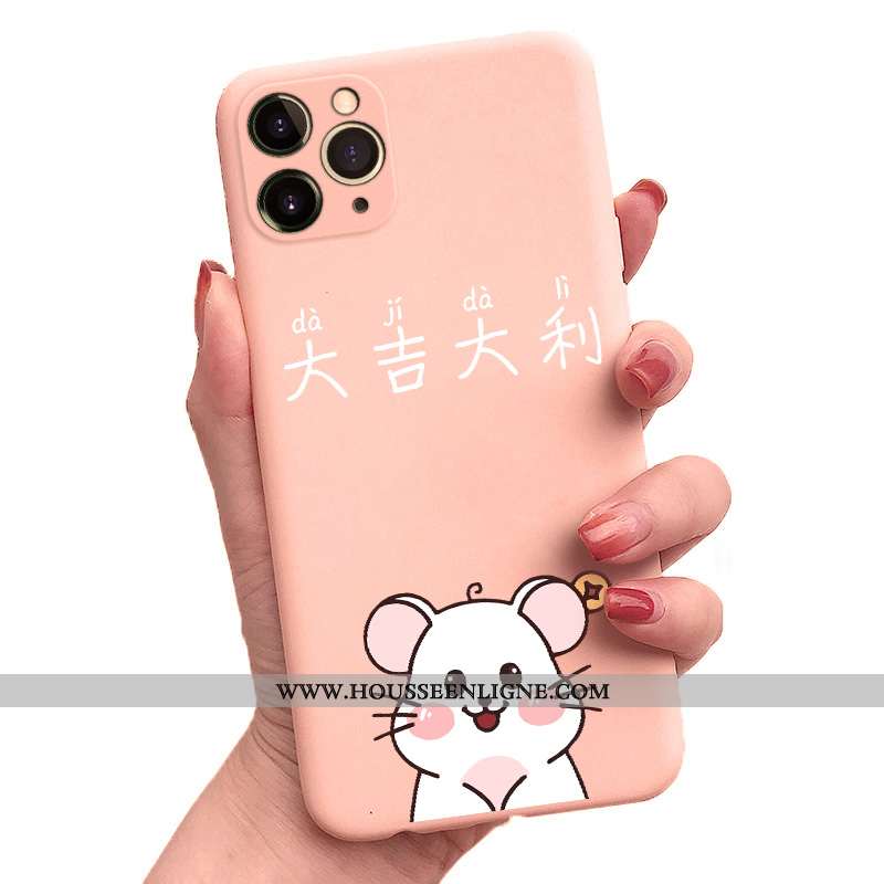 Coque iPhone 11 Pro Personnalité Créatif Tendance Téléphone Portable Net Rouge Silicone Verte