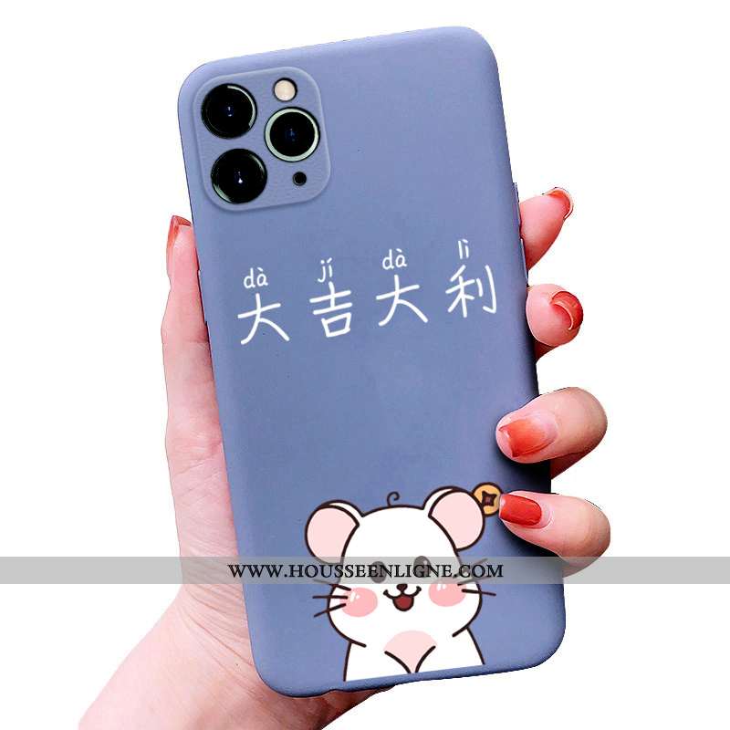 Coque iPhone 11 Pro Personnalité Créatif Tendance Téléphone Portable Net Rouge Silicone Verte