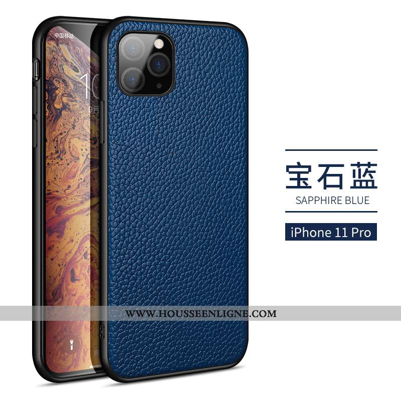 Coque iPhone 11 Pro Tendance Mode Téléphone Portable Rouge Business Étui