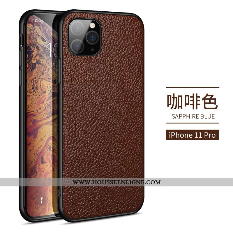 Coque iPhone 11 Pro Tendance Mode Téléphone Portable Rouge Business Étui