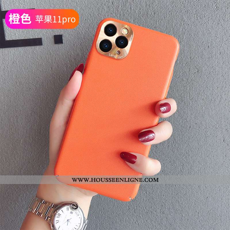 Coque iPhone 11 Pro Tendance Protection Personnalité Vent Amoureux Orange Rouge